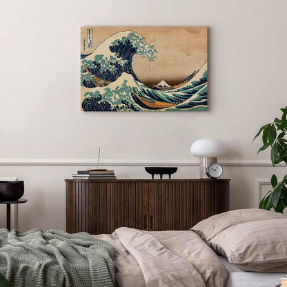 Leinwandbild - The Great Wave off Kanagawa (Reproduction)