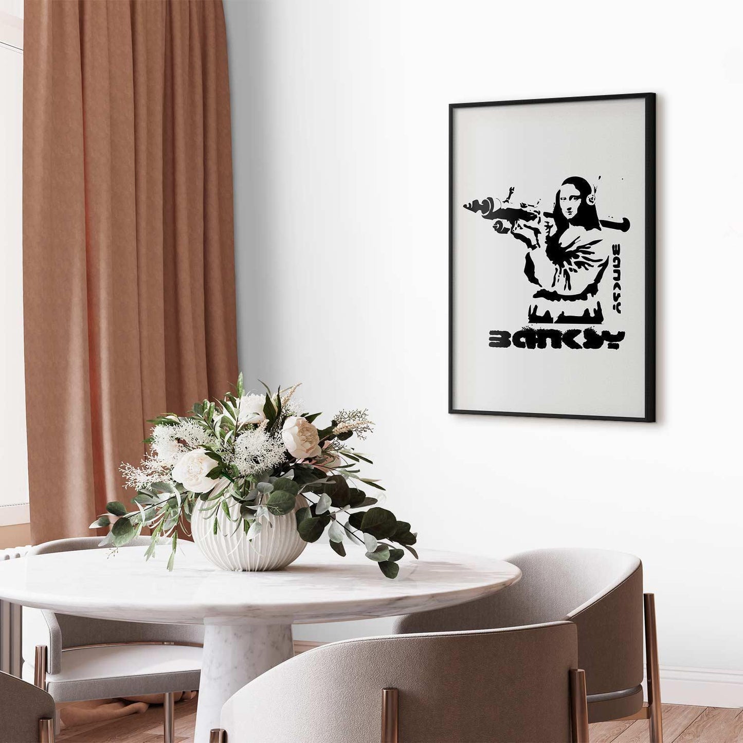 Poster - Mona Lisa with a Bazooka Artgeist