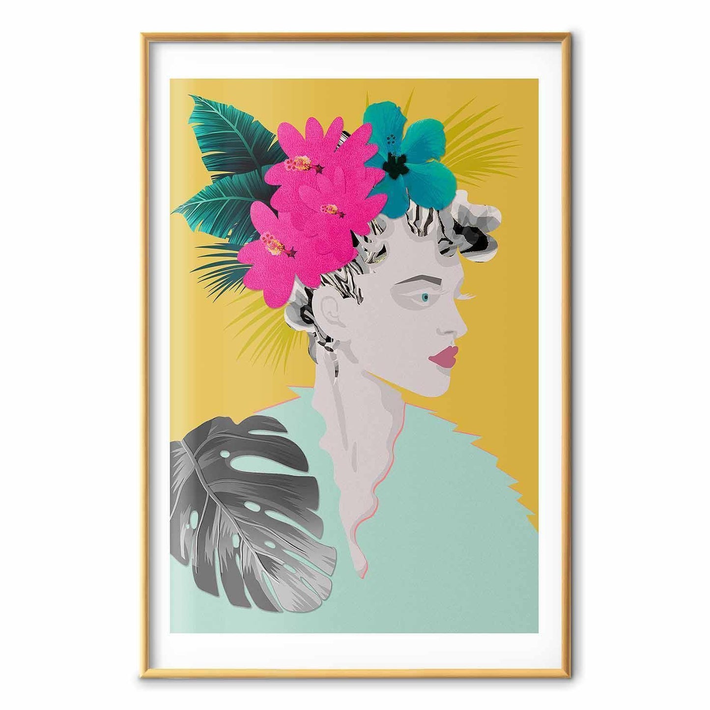 Poster - Flowers in the Hair