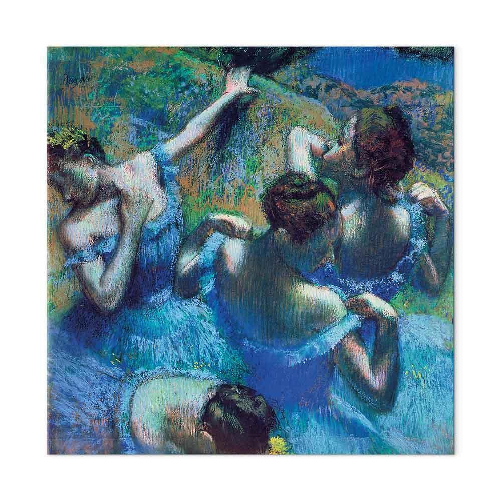 Leinwandbild - Edgar Degas – Blue Dancers II