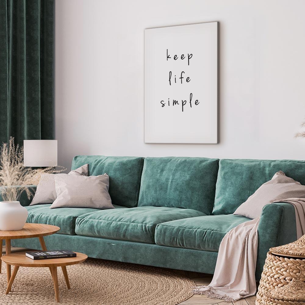 Leinwandbild - Message (1-part) - English Text in Motivational Tone