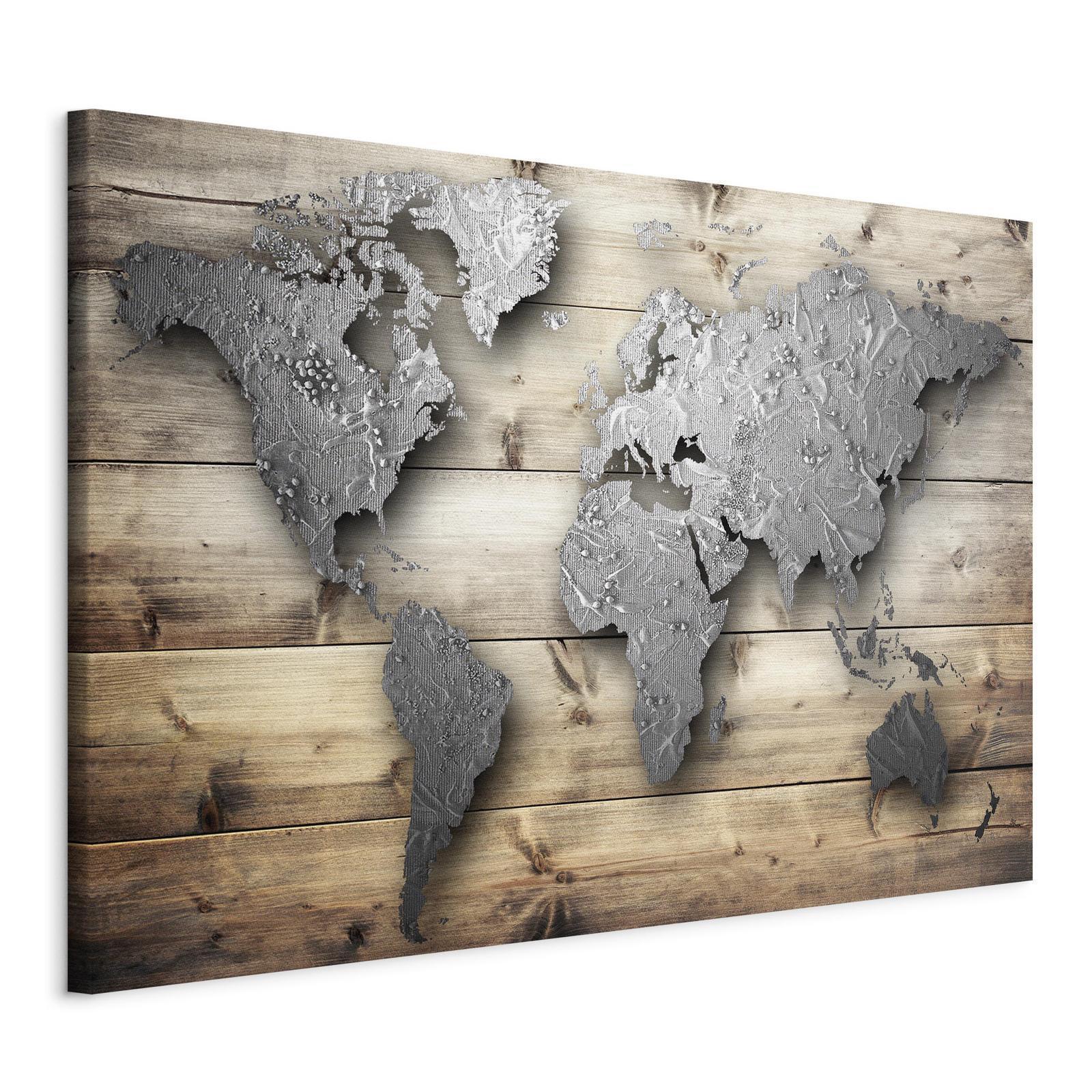 Leinwandbild - Silver World Artgeist