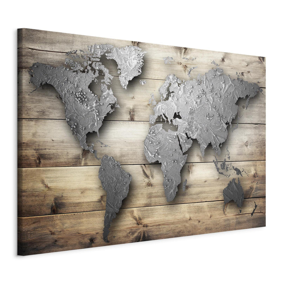 Leinwandbild - Silver World Artgeist