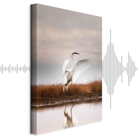 Leinwandbild - Autumn by the Lake (1 Part) Vertical