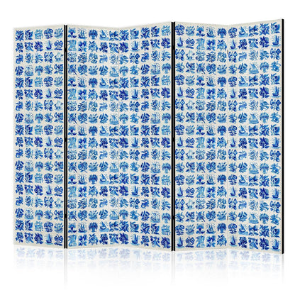 Paravent - Ceramic Tiles - Traditional Portuguese Blue Tiles Azulejos Artgeist