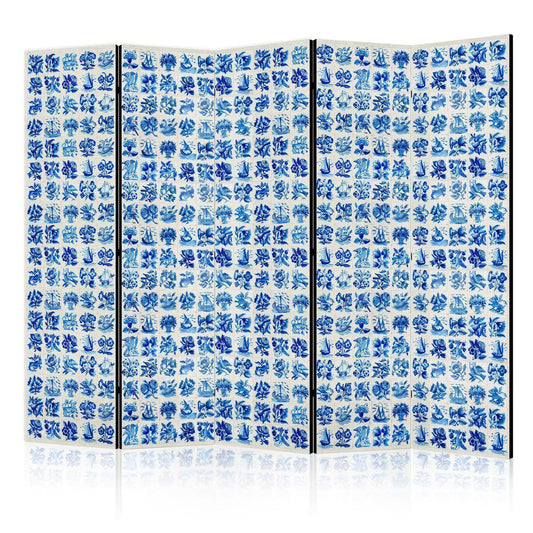 Paravent - Ceramic Tiles - Traditional Portuguese Blue Tiles Azulejos Artgeist