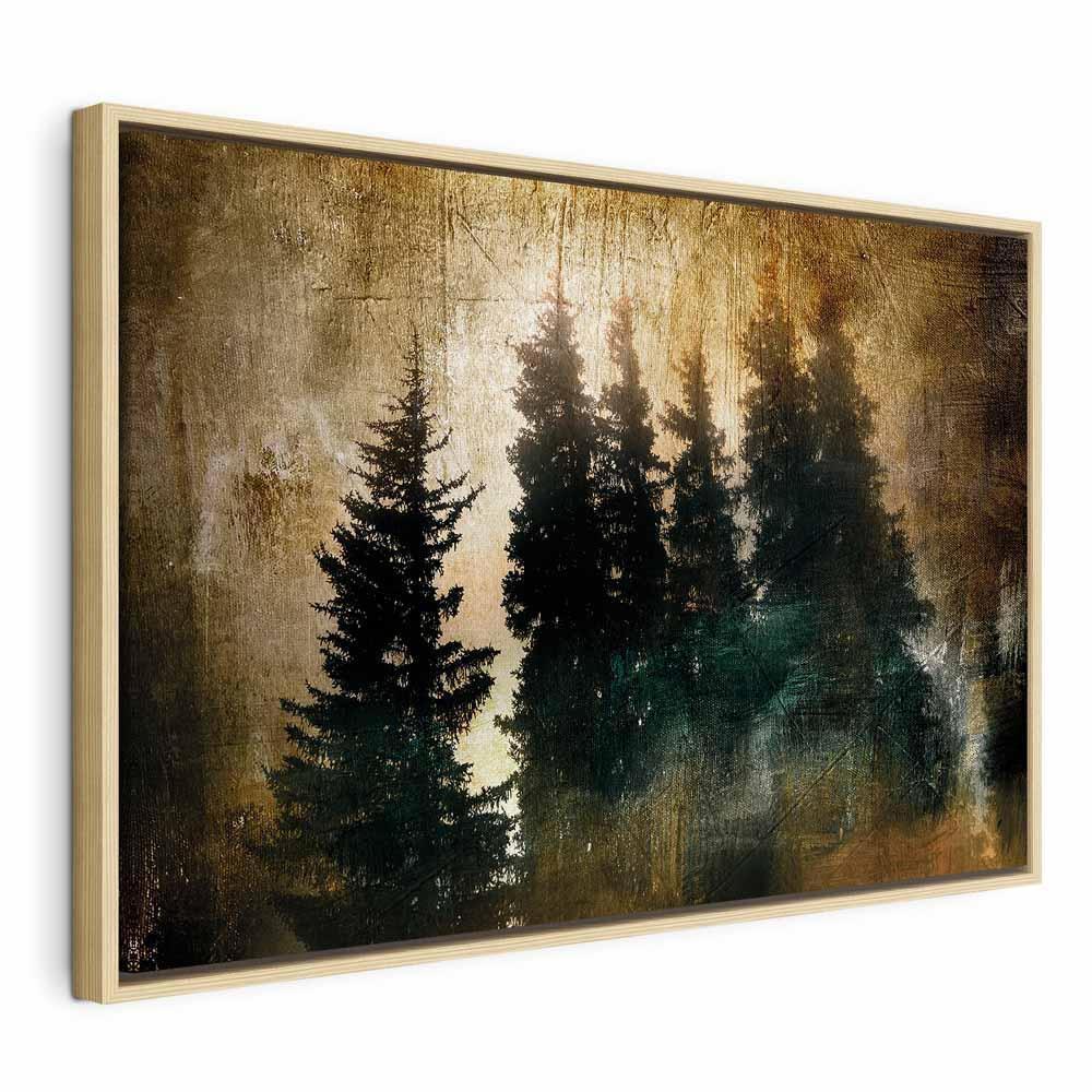 Leinwandbild - Stately Spruces (1 Part) Wide