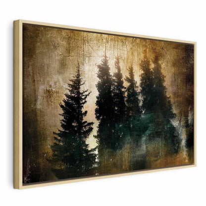 Leinwandbild - Stately Spruces (1 Part) Wide