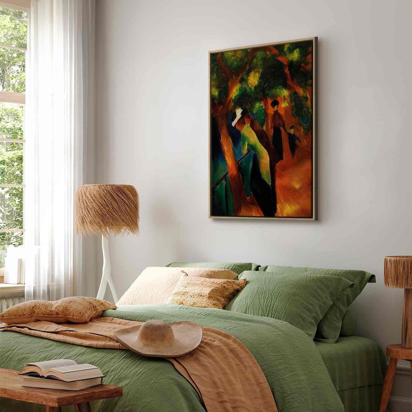 Leinwandbild - August Macke – Sunny Path