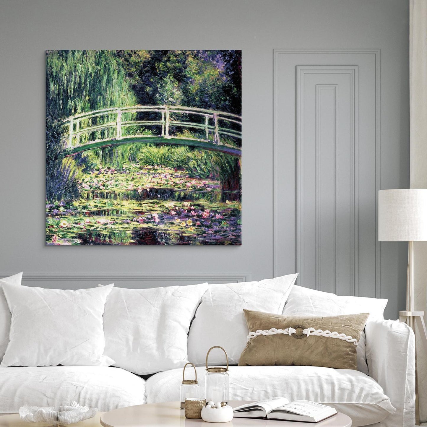 Leinwandbild - The Water Lily Pond Artgeist