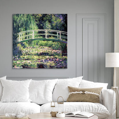 Leinwandbild - The Water Lily Pond Artgeist