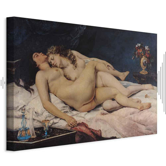 Leinwandbild - Gustave Courbet – Sleeping
