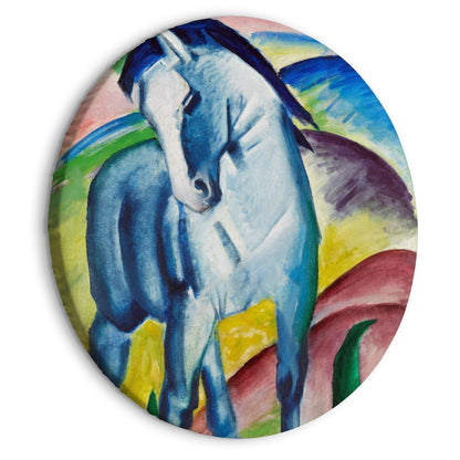 Rundes Bild - Blue Horse (Franz Marc) Artgeist