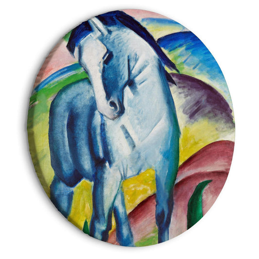 Rundes Bild - Blue Horse (Franz Marc) Artgeist