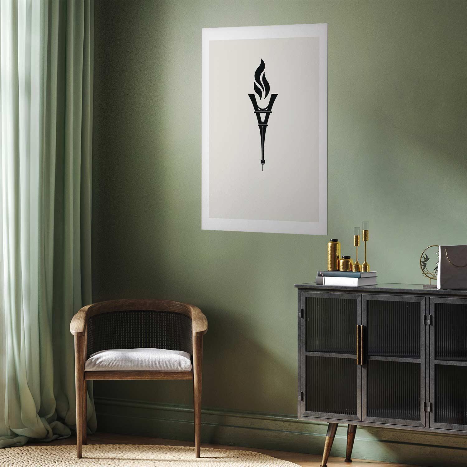 Poster - Torch Shaped Like the Eiffel Tower Artgeist