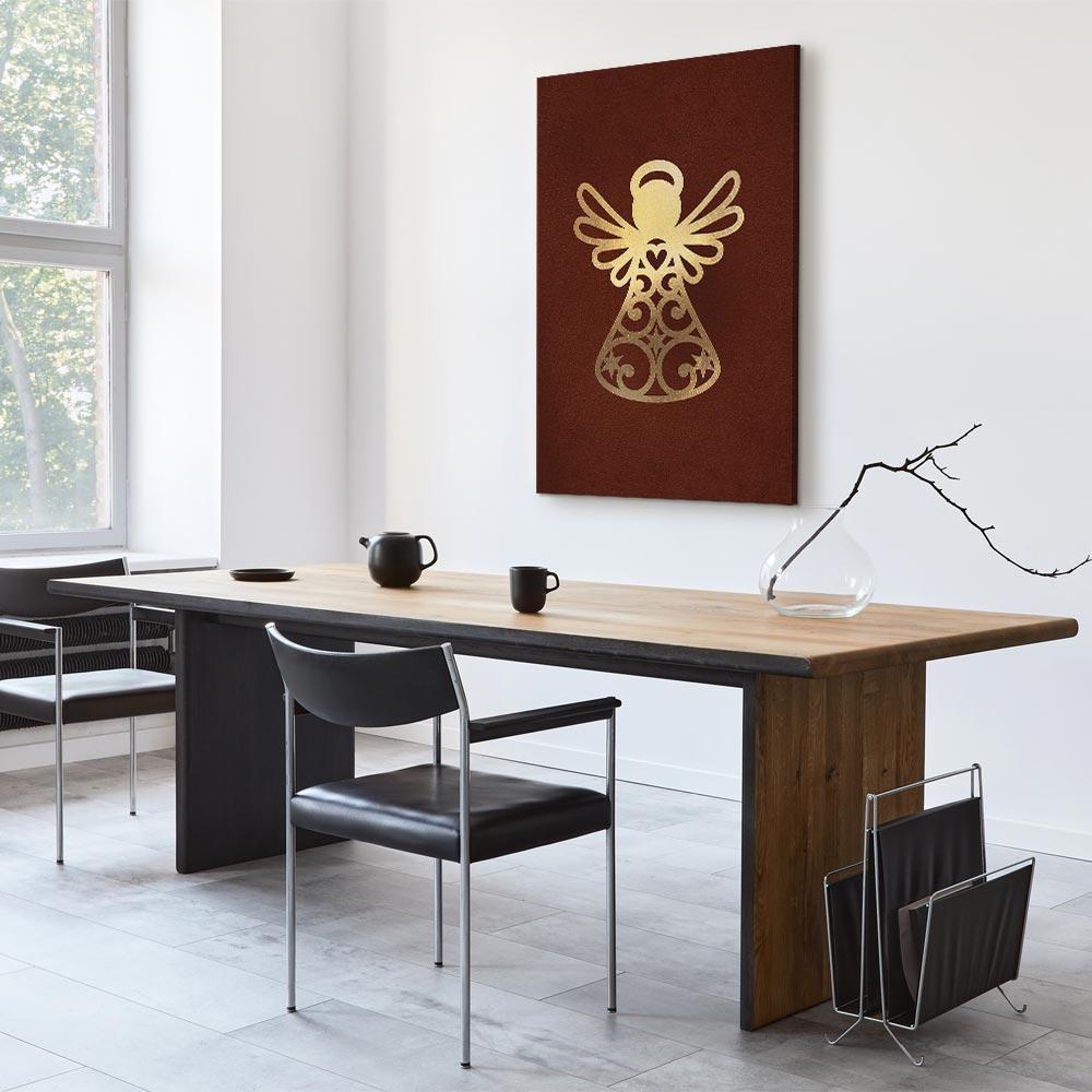 Leinwandbild - Angelic Gold (1 Part) Vertical