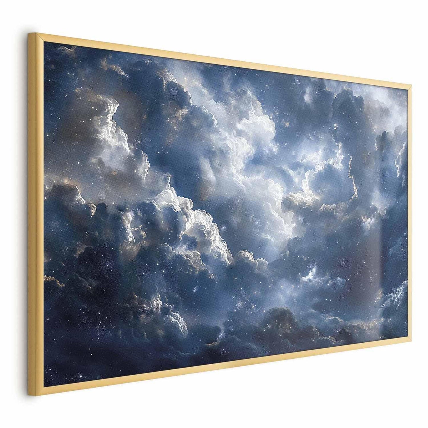 Poster - Astronomical Wonders: Clouds and Stars in Harmonious Union