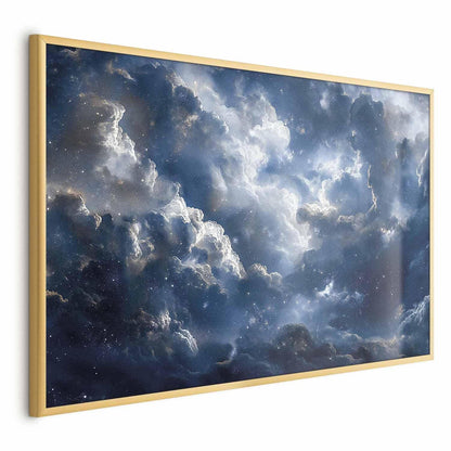 Poster - Astronomical Wonders: Clouds and Stars in Harmonious Union