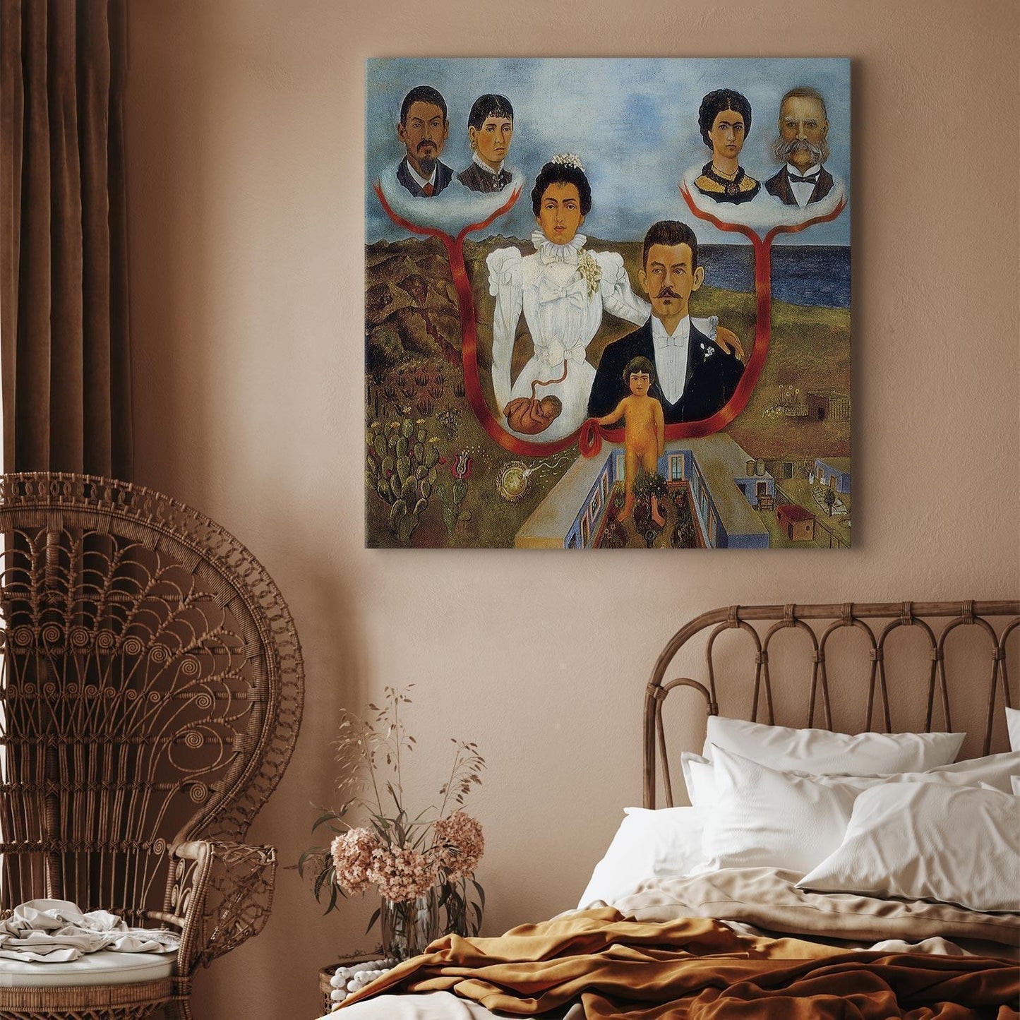 Leinwandbild - Frida Kahlo – My Grandparents, My Parents and I