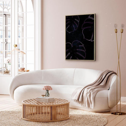 Leinwandbild - Galactic Monstera (1 Part) Vertical