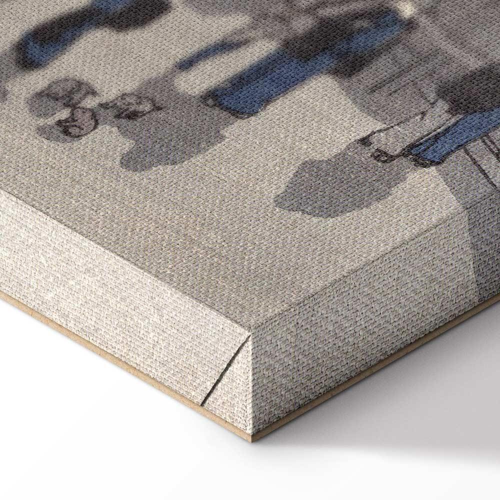 Leinwandbild - Utagawa Hiroshige – Night time view of Saruwaka Street