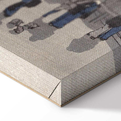 Leinwandbild - Utagawa Hiroshige – Night time view of Saruwaka Street