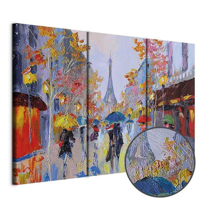 Leinwandbild - Rainy Paris