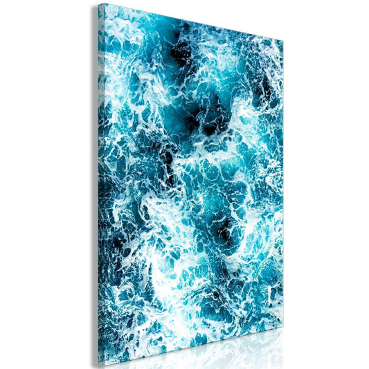 Leinwandbild – Meeresströmungen (1-teilig, Hochformat)