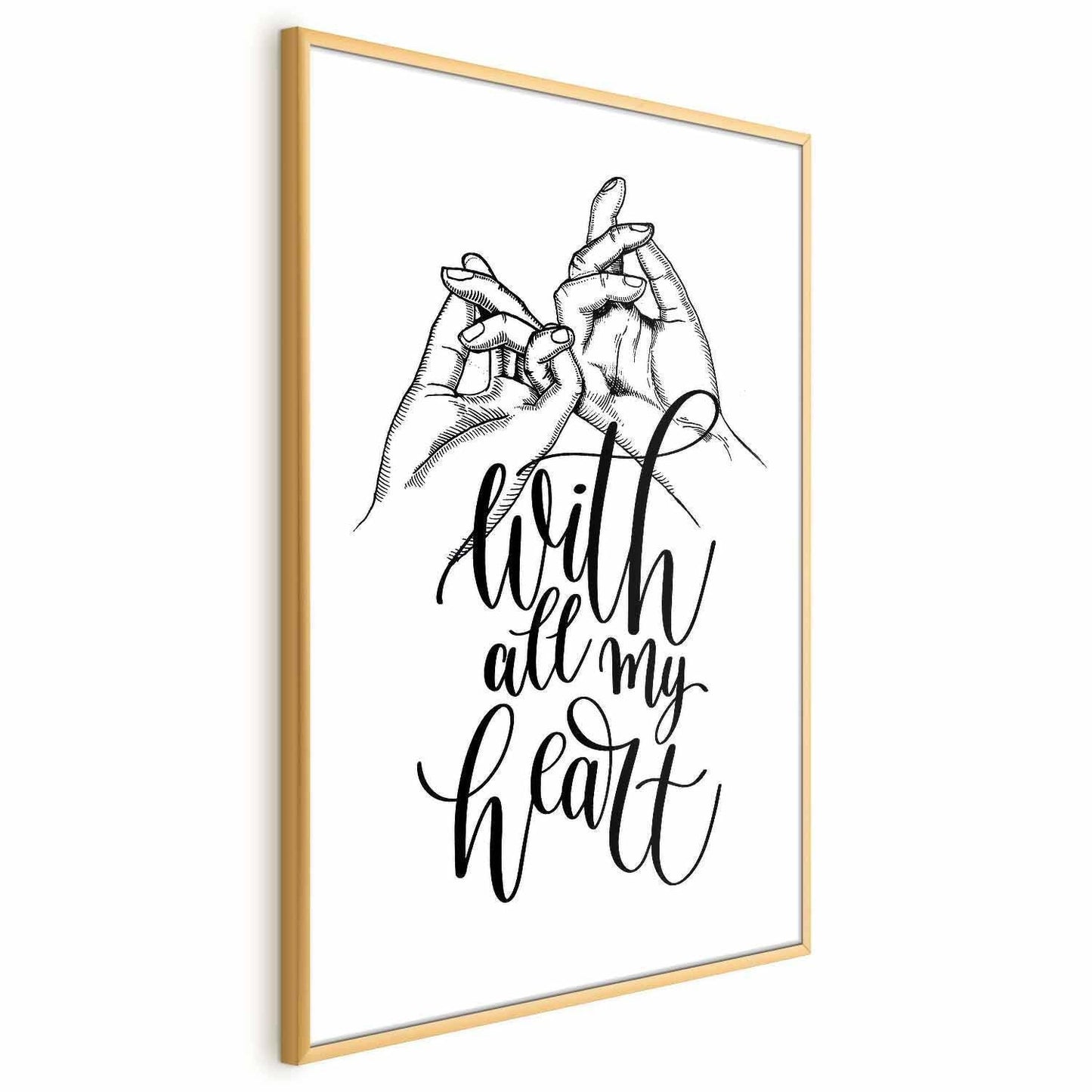 Poster - With All My Heart Artgeist