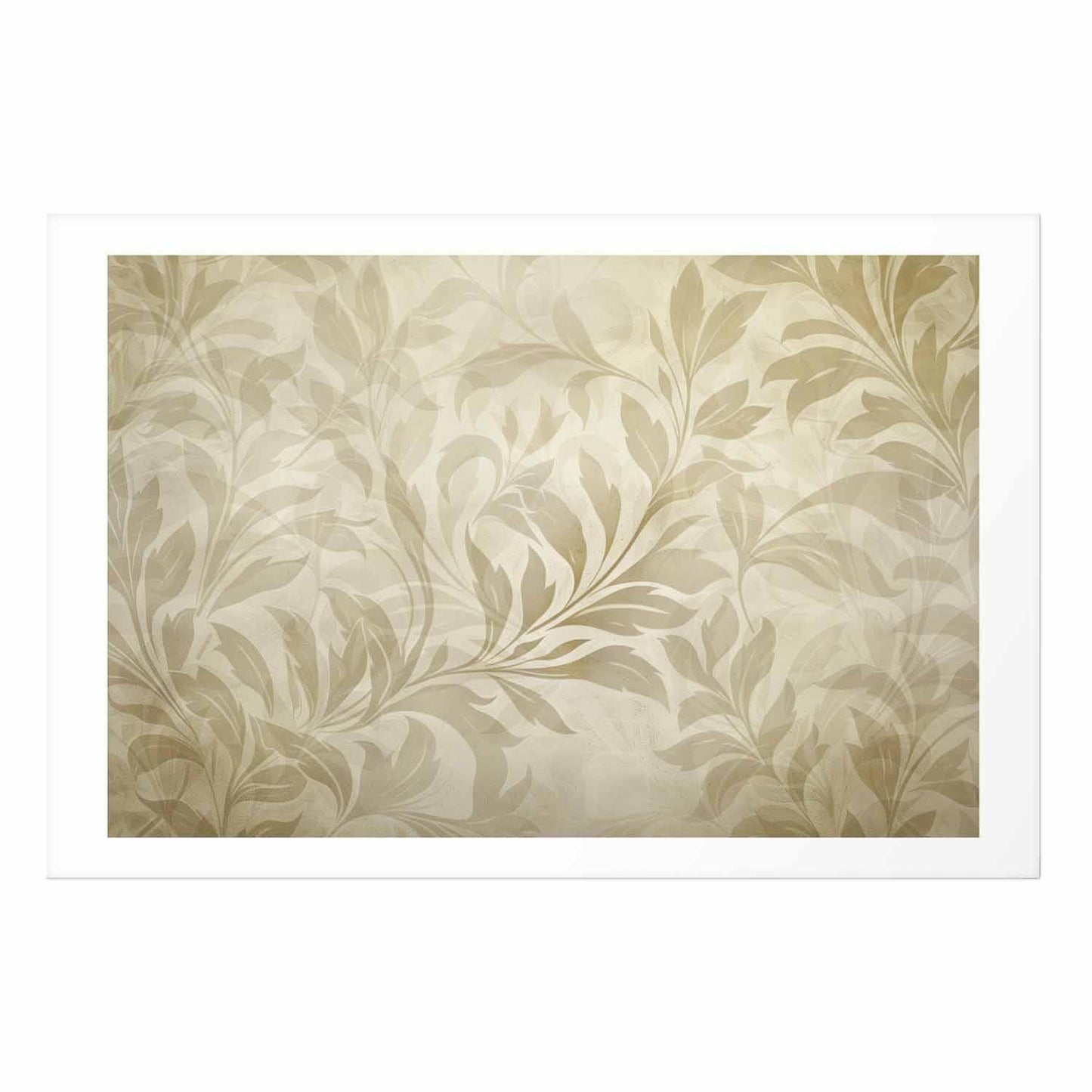 Poster - Sand-colored Leaves and Vines