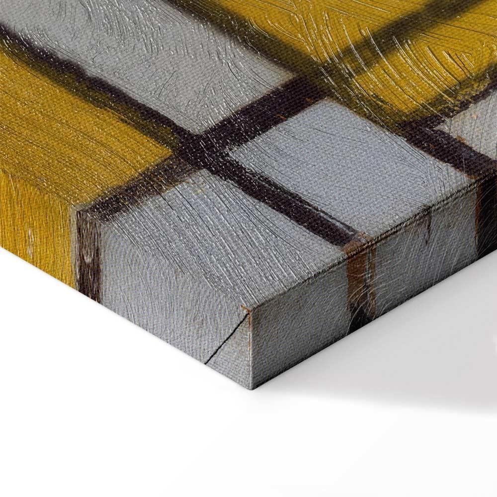 Leinwandbild - Piet Mondrian – Composition with grid 5