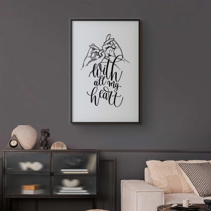 Poster - With All My Heart Artgeist