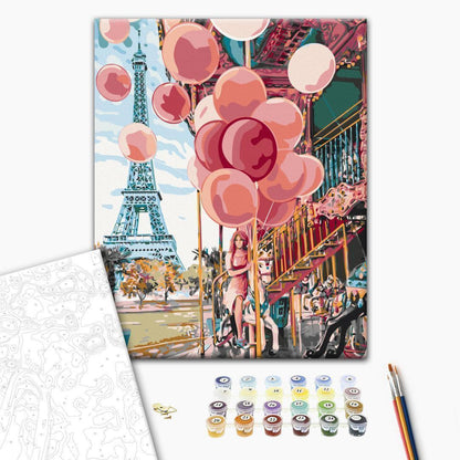 Malen nach Zahlen - Paris Carousel