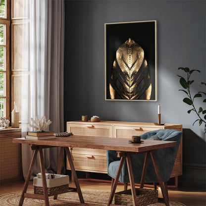 Leinwandbild - Pharaoh's Gold (1 Part) Vertical