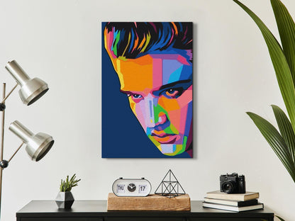 Malen nach Zahlen - Colourful Elvis