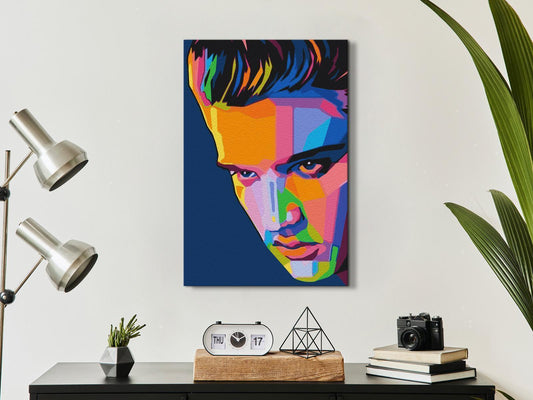 Malen nach Zahlen - Colourful Elvis
