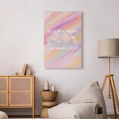 Leinwandbild - Try to Be a Rainbow (1 Part) Vertical
