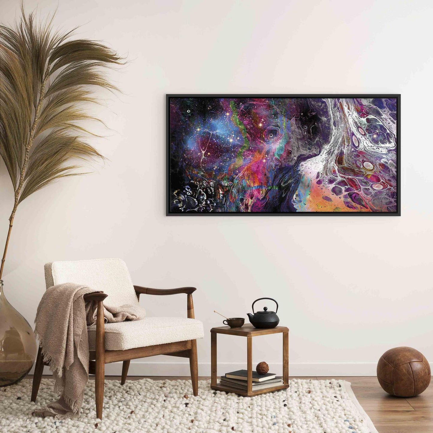 Leinwandbild - Colourful Galaxy (1 Part) Wide