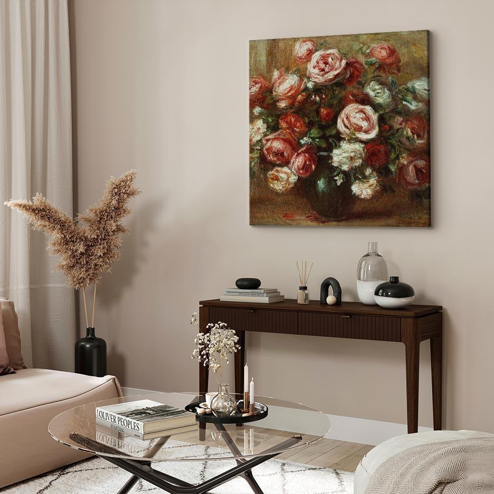 Leinwandbild - Pierre-Auguste Renoir – Still Life with Roses