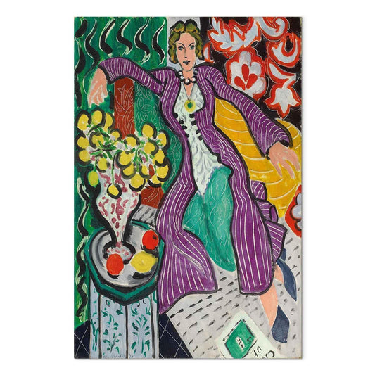 Leinwandbild - Henri Matisse – Woman in a Purple Coat
