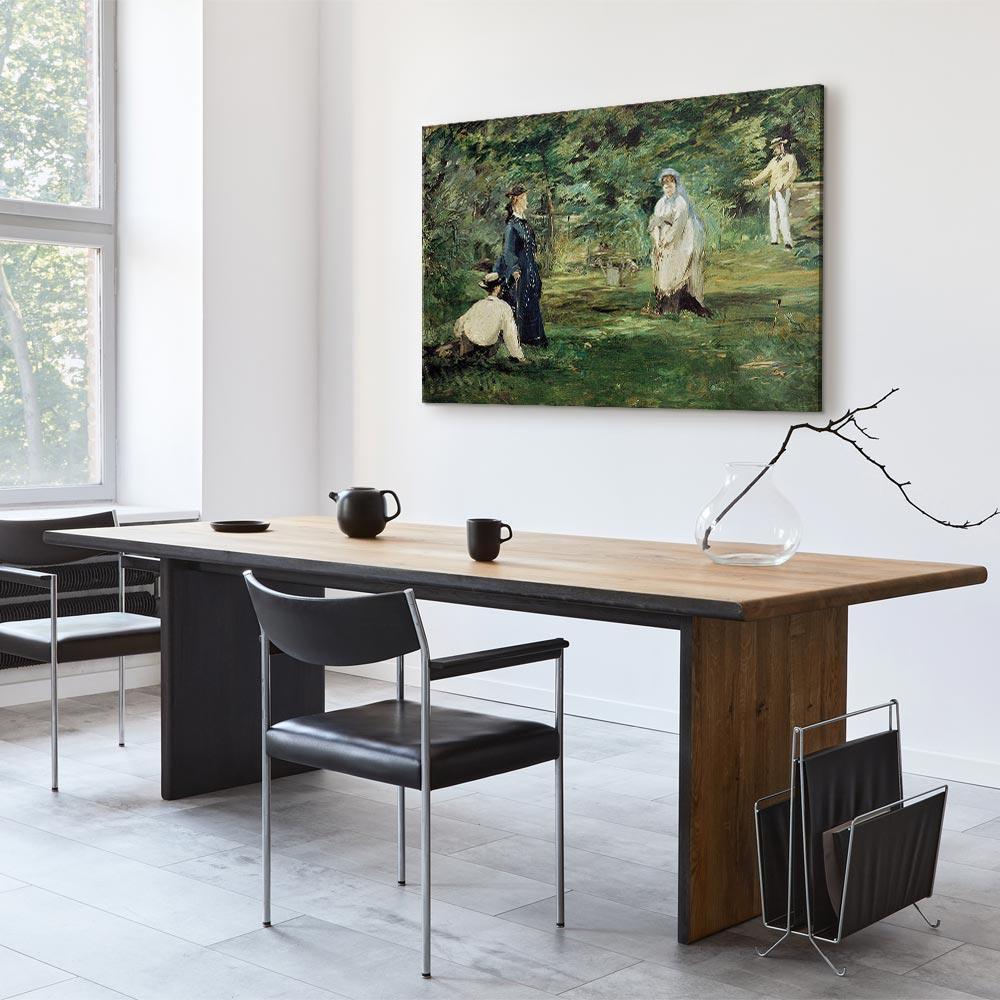 Leinwandbild - Edouard Manet – The Croquet Party in Paris