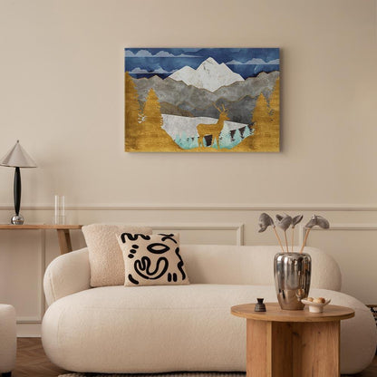 Leinwandbild - Golden Land (1 Part) Wide