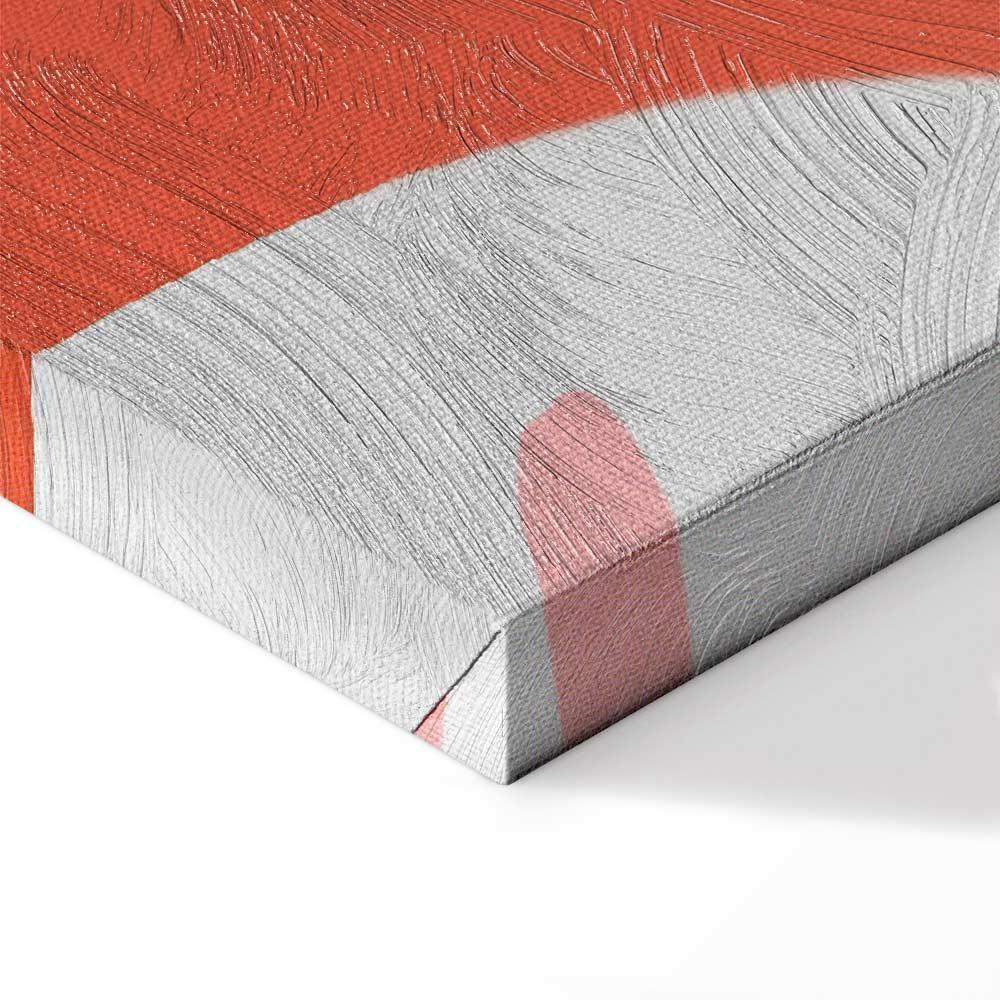 Leinwandbild - Exotic Wings - Parrot Among Abstract Leaf Patterns