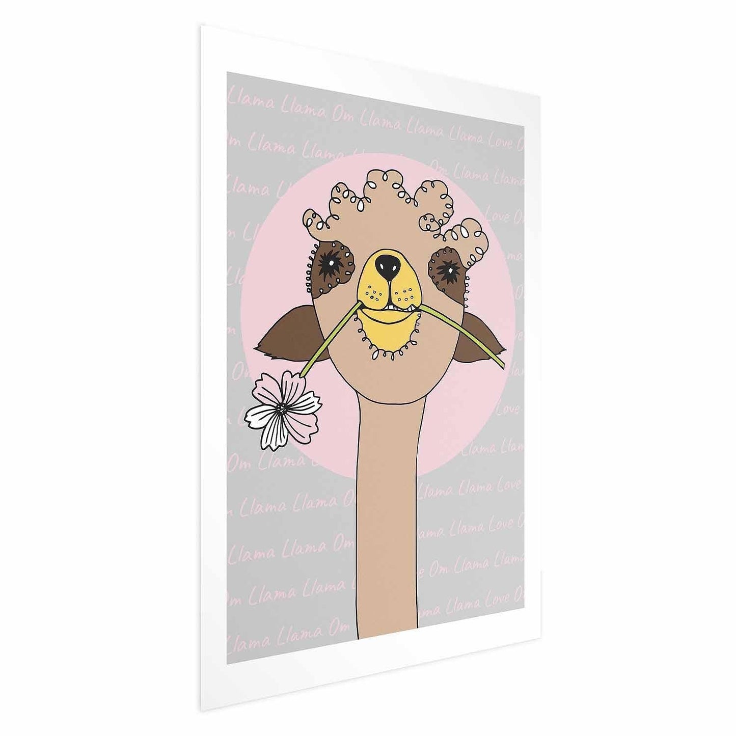 Poster - Cheerful Llama Artgeist