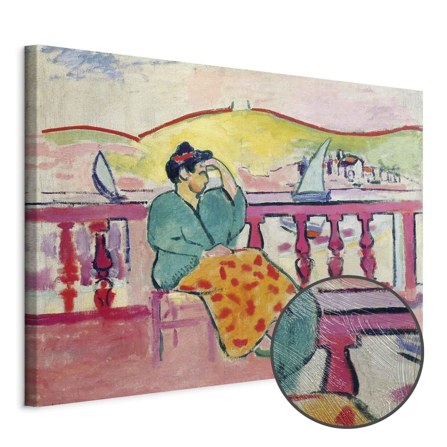 Leinwandbild - Henri Matisse – Woman on the Terrace