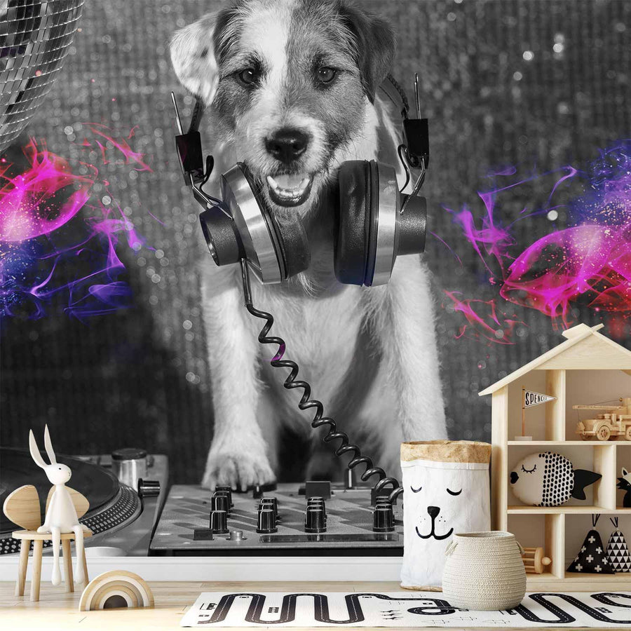 Fototapete - DJ Dog Artgeist