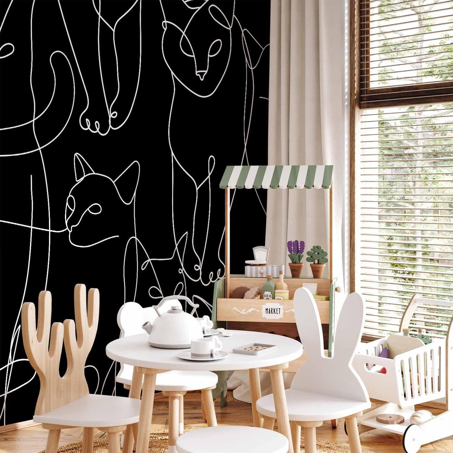 Fototapete - Cat Habits - First Variant