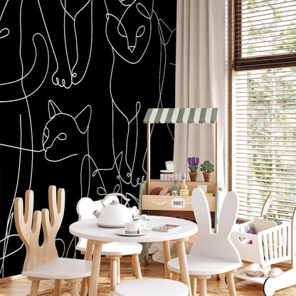 Fototapete - Cat Habits - First Variant