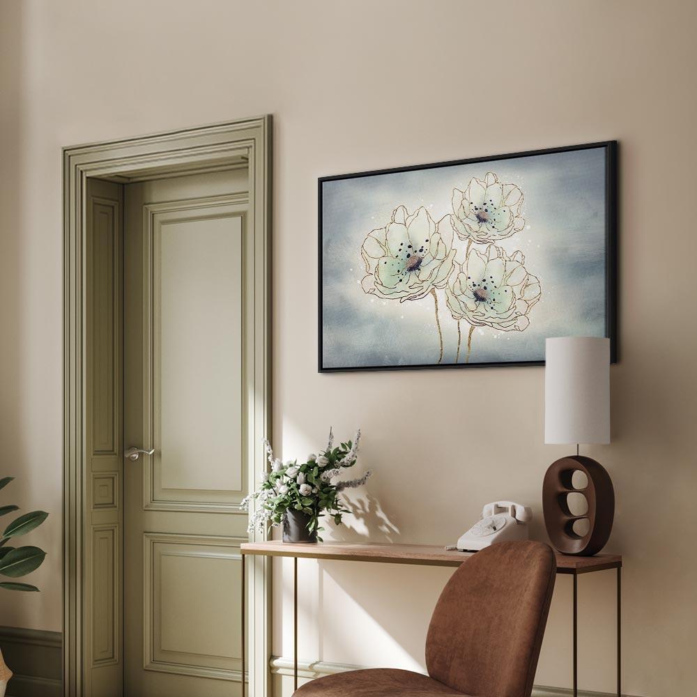 Leinwandbild - Ocean Flowers (1 Part) Wide