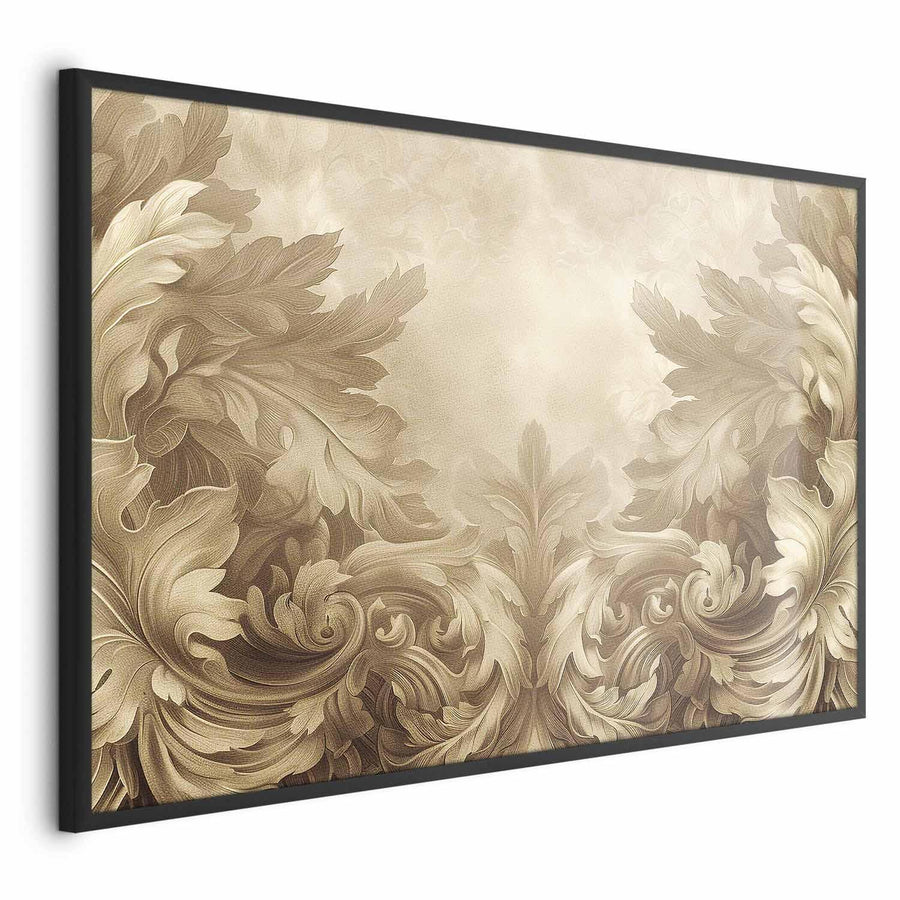 Poster - Carved Ornaments in Sepia Shades Artgeist
